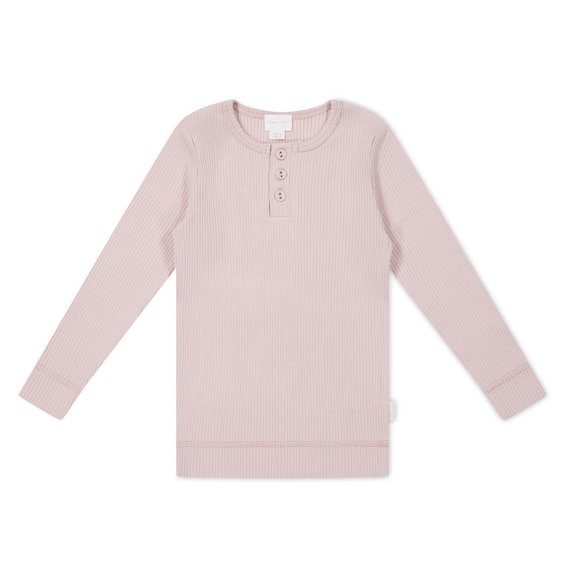 Jamie Kay Organic Cotton Modal Long Sleeve Henley 1-2Y